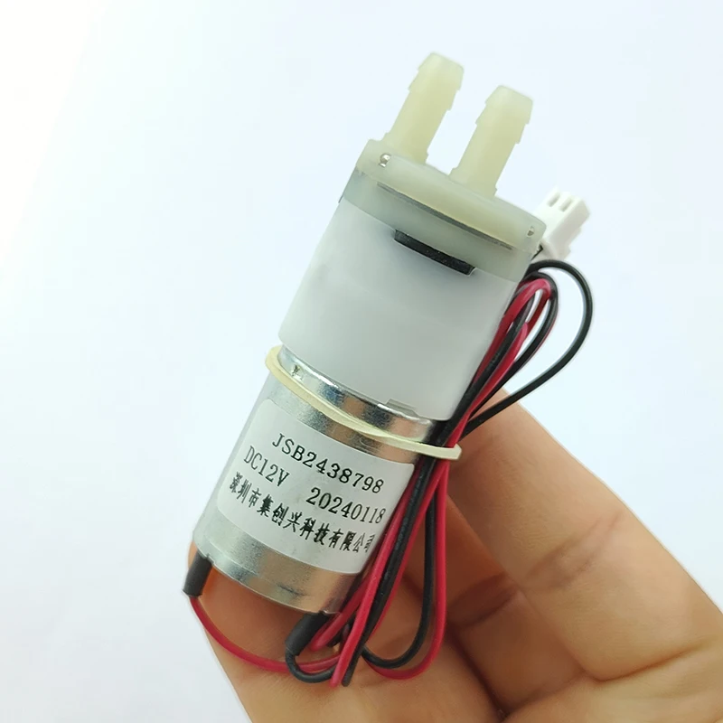 JSB2438798 미니 다이어프램 펌프 12V DC 1L/min 370 모터 자흡식 흡입 워터 펌프 DIY 티 테이블 디스펜서 기계용