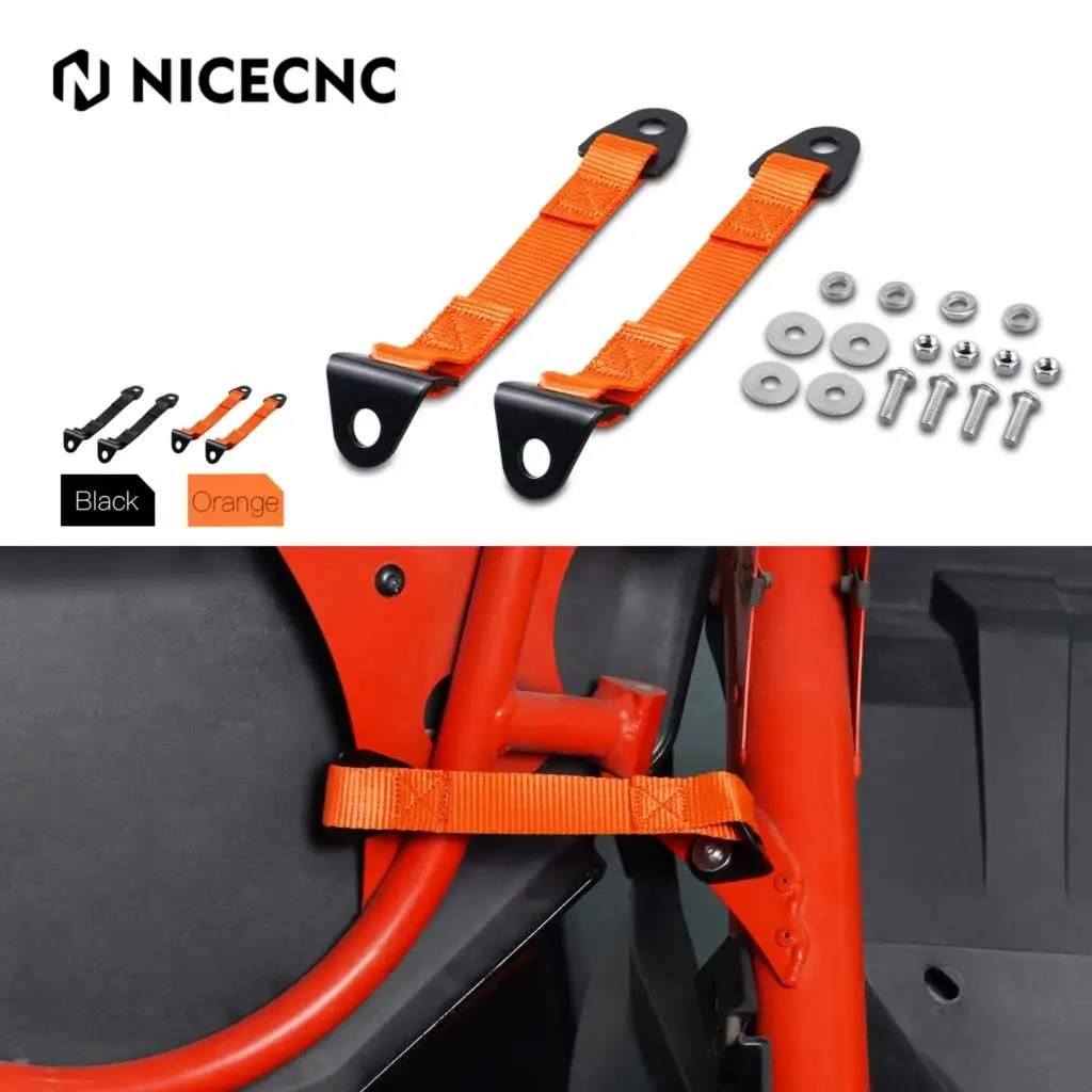 

NICENCN Door Limit Straps UTV For Can Am Maverick X3 2017-2023 R RR 4x4 XRC XMR XRS XDS Turbo DPS Black Orange UTV Parts