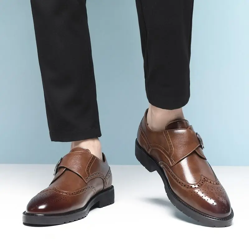 

Мужские туфли из микрофибры и кожи, размеры 38-44
