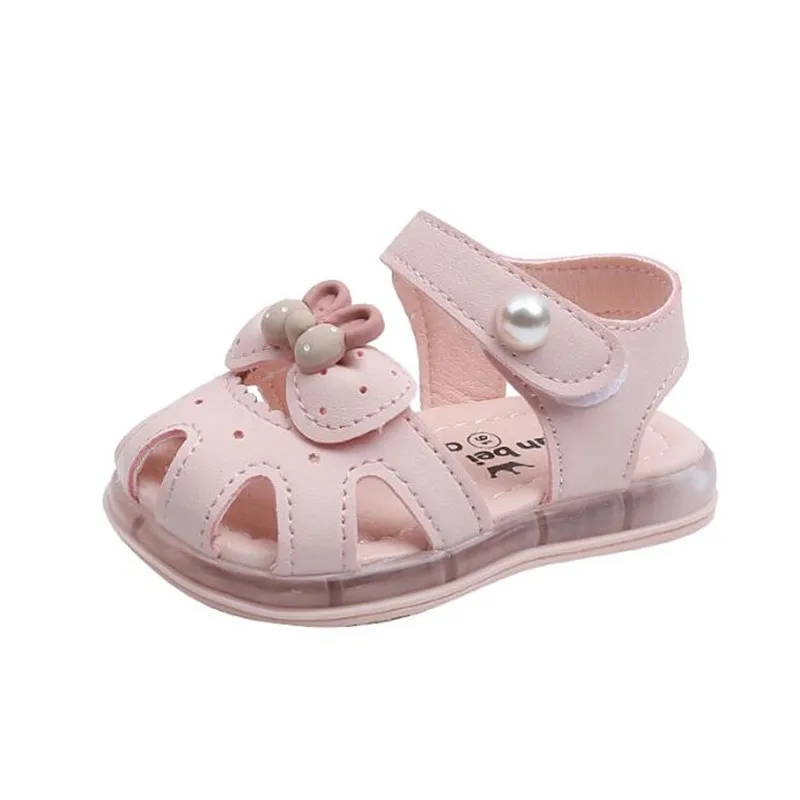 Baby Sandals Toddler Shoes Summer New Kids Boy Girls Non-Slip Soft Bottom Cute Lovely bow Infant Children Casual Beach Shoes 1pc cute butterfly hairband simulated pearl children s hair hoop daily hair binding lovely girl hair accessories wholesale gifts