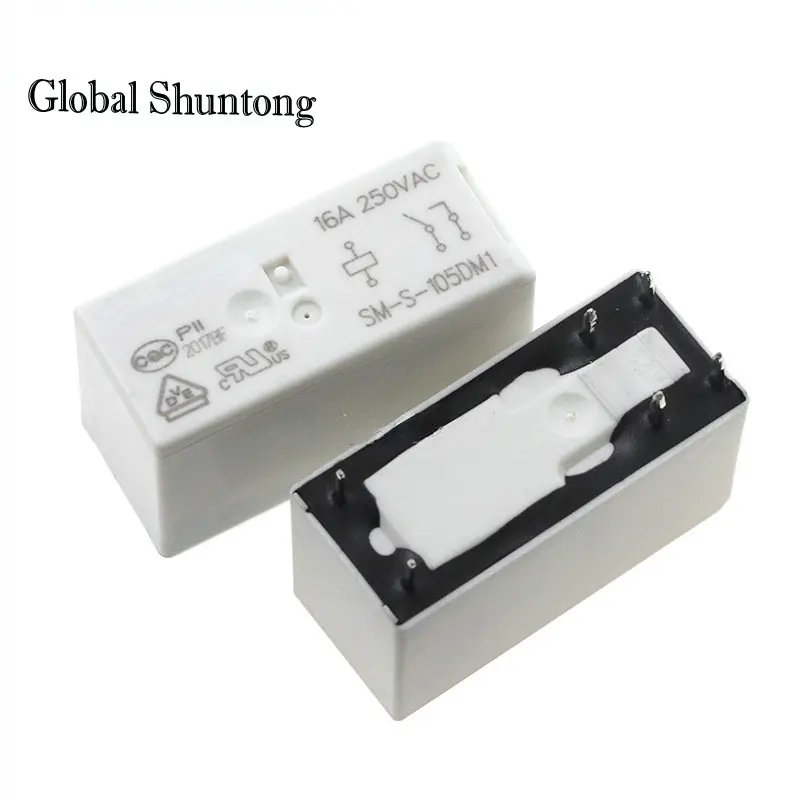 10Pcs Sm-S-105Dm1 Sm-S-112Dm1 Sm-S-124Dm1 Small Power Relay 6-Pin 16A250Vac 115F