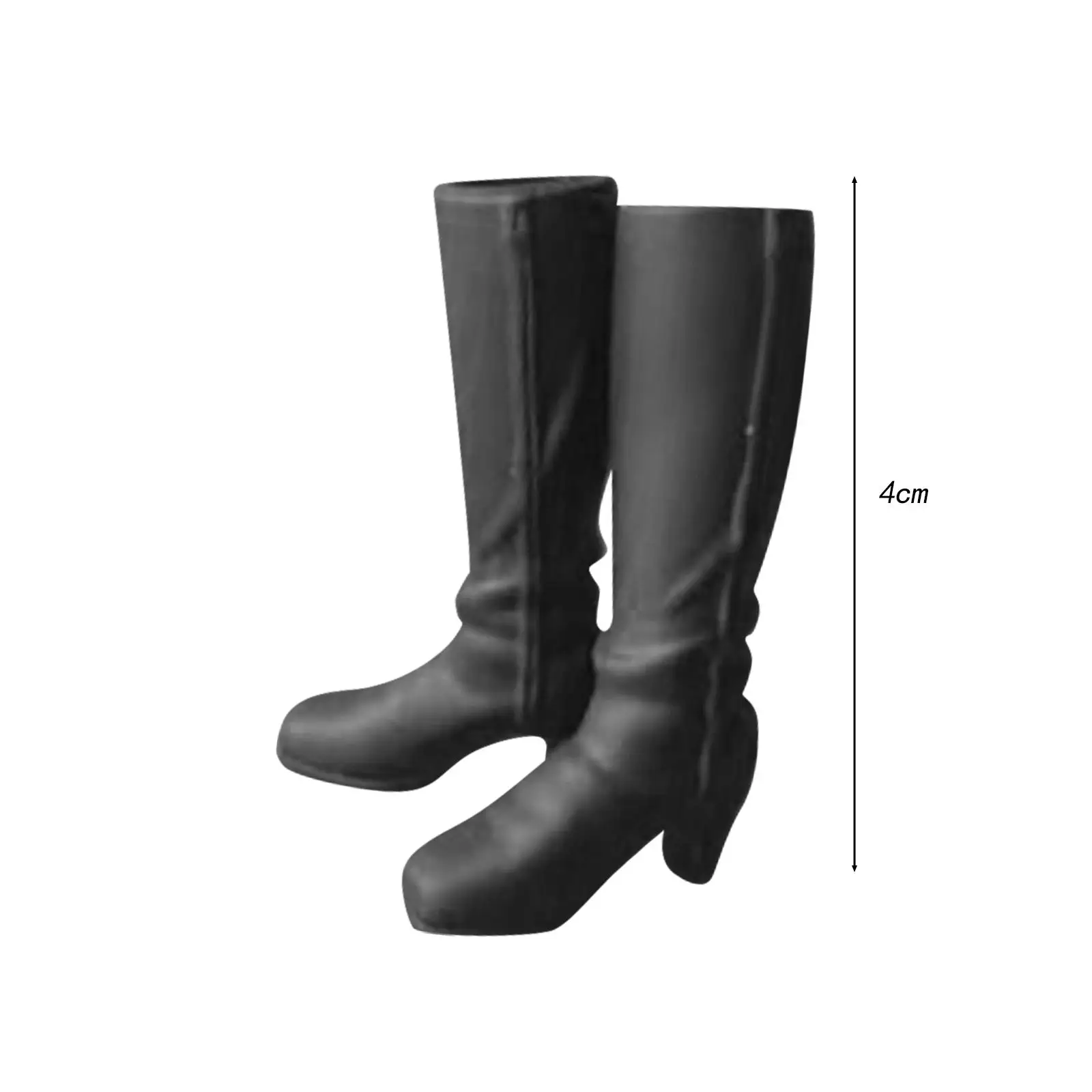 Doll Shoes 1/6 Scale Figure Boots Female Action Figure Knight Boots High Heeled Shoes for Presents Show Supplies Household