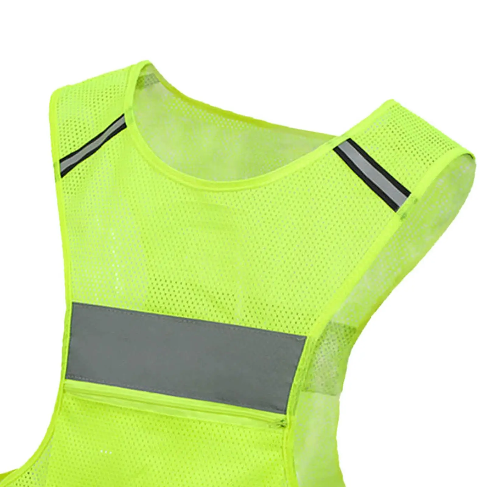 작업용 안전 조끼 형광 반사 재킷 메쉬 포켓 조끼 건설 청소 수리 및 여행용 고시인성 장비