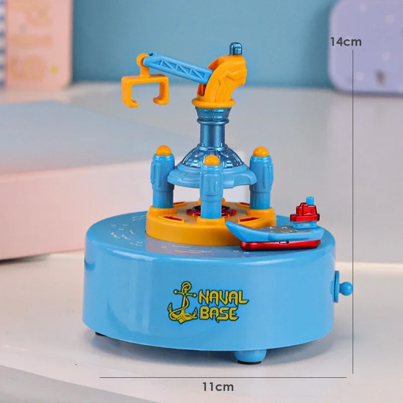Home Tabletop Decorations Wind-up Revolving Musical Box Rotating Music Boxes Birthday Valentine Gift For Teens 5