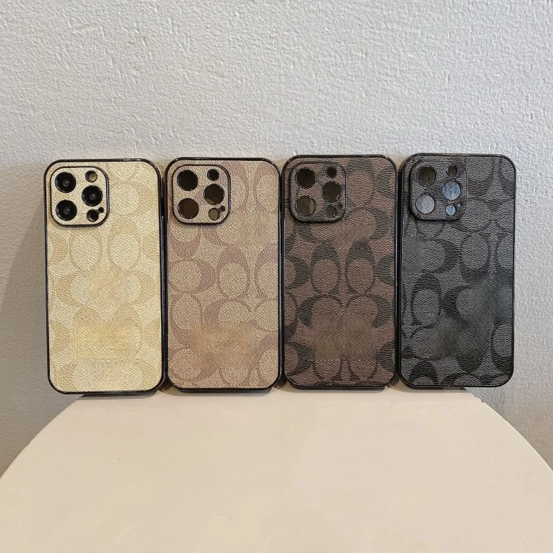

Side Leather Protective Case Suitable for Apple, Trendy Brand, Popular, iPhone 15Pro Max 13 12 11Pro, XS Max, Mobile Phone Case