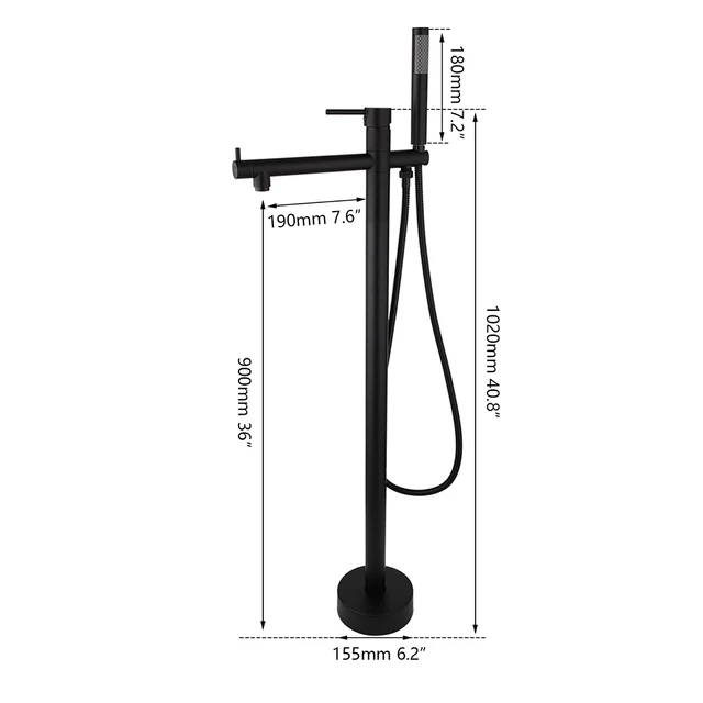 Matte Black Shower