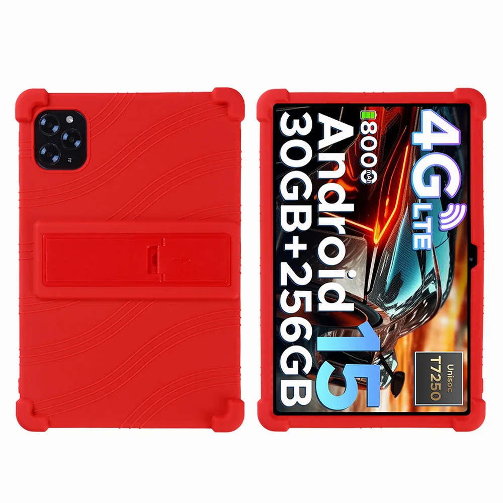 Shockproof Soft Silicon Protective Tablet Cover with Stand