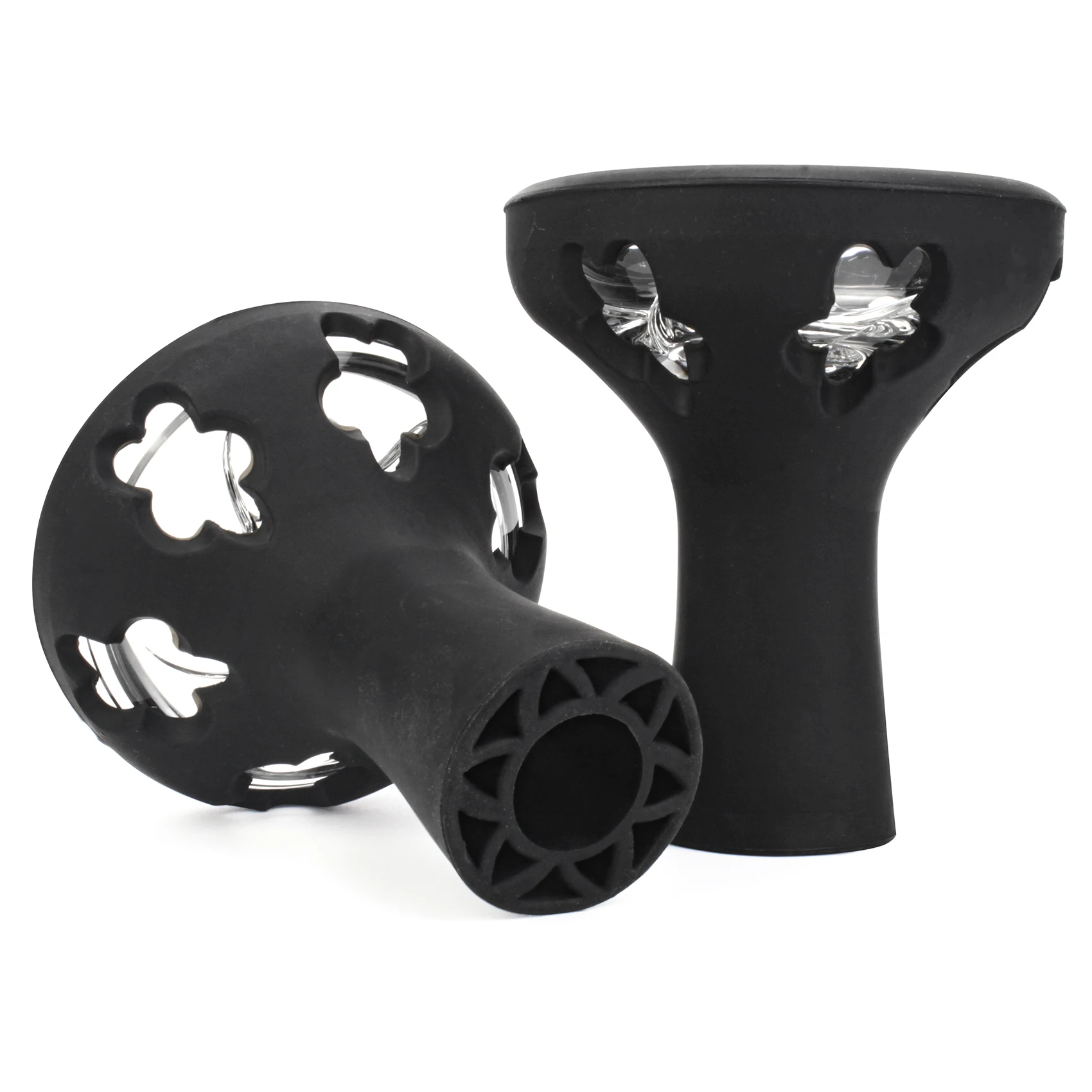 Hookah Accessories Silicone Glass Hookah Bowl Single Hole Flower Style Shisha Bowl Nargile Sheesha Narguile Chicha Tobacco Accessories Tool