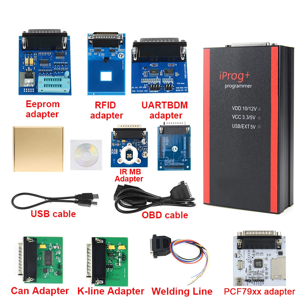 motorcycle oil temp gauge Iprog+ Iprog Pro V87 Programmer Support IMMO + Reset till the year 2021 Replace Carprog/Full/Digiprog car battery drain tester