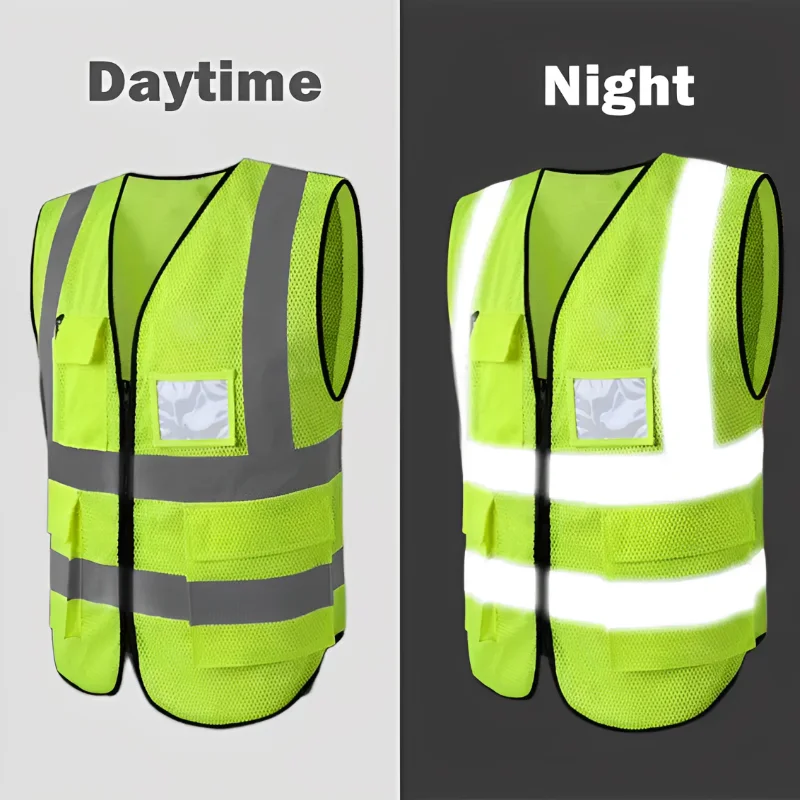 Adjustable Reflective Highlight High Visibility Safety Vests for Running Cycling Sports Traffic Night Outdoor