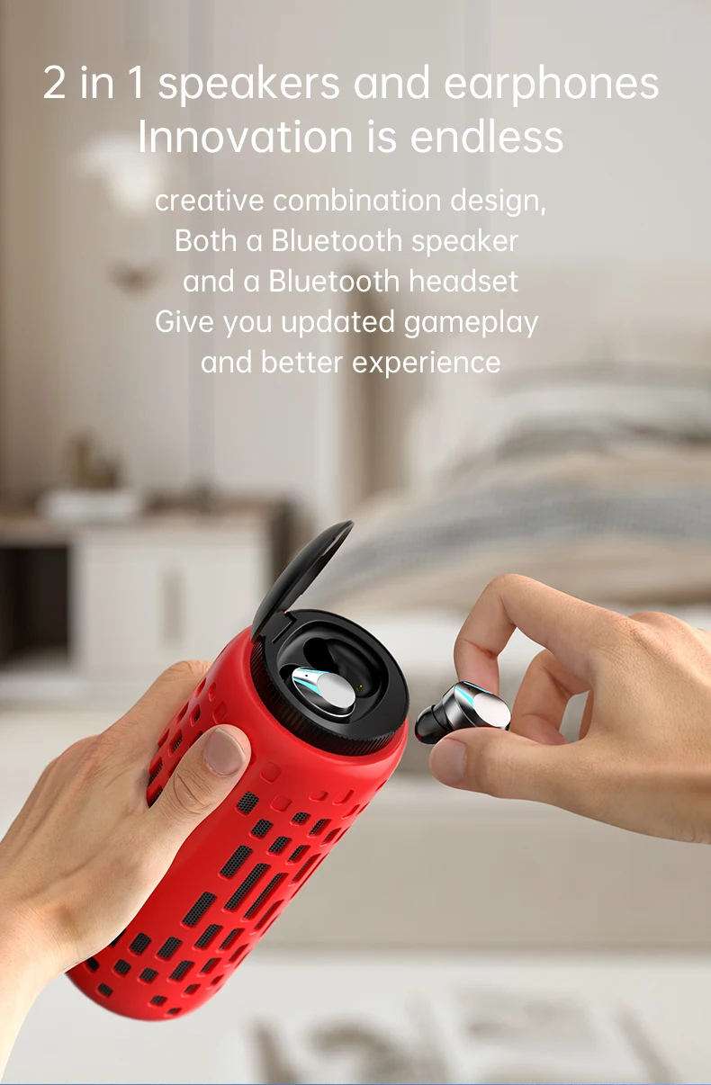 Jemcravo™ Waterproof Speaker With Earbuds