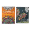 2pcs Adult Coloring Book Filling The Pattern Coloring Creative Positive Words With Floral Designs Booklet For Teens Relaxation 1