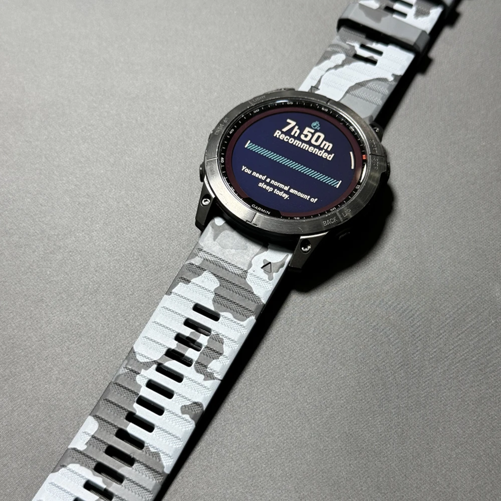Camo Silicone Outdoor Watch Band - Enhanced Replacement Strap