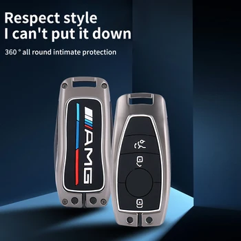 Portachiavi in lega di zinco per auto portachiavi per Mercedes Benz A C E classe S W221 W177 W205 W213 accessori per auto-Styling - Portachiavi in lega di zinco per auto portachiavi per Mercedes Benz A C E classe