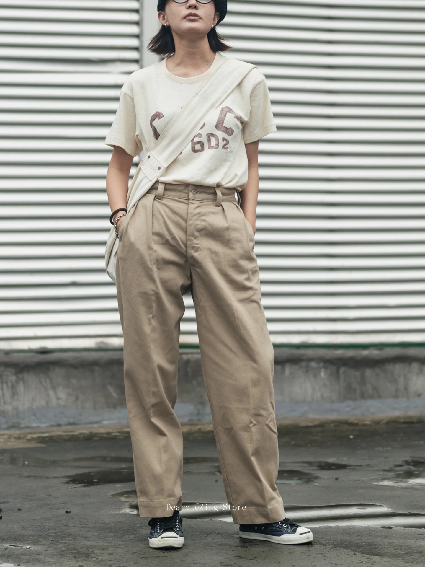 Non Stock French Army M52 Trousers 1950-60s Vintage Style Pleated