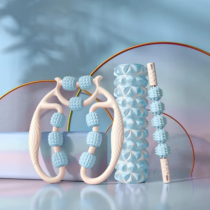 30cm three-piece set-white and blue