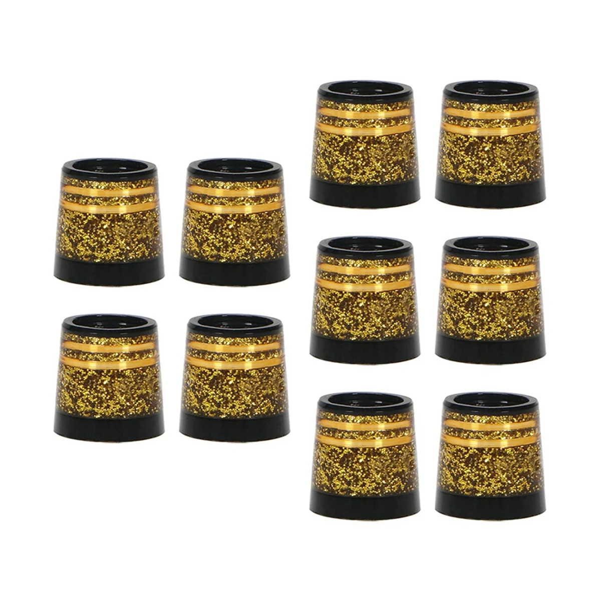 BAAU 30Pcs Golf Ferrules Tip Size 0.370 Golf Sleeve Ferrule for Irons High Quality Club Shafts Accessories Gold