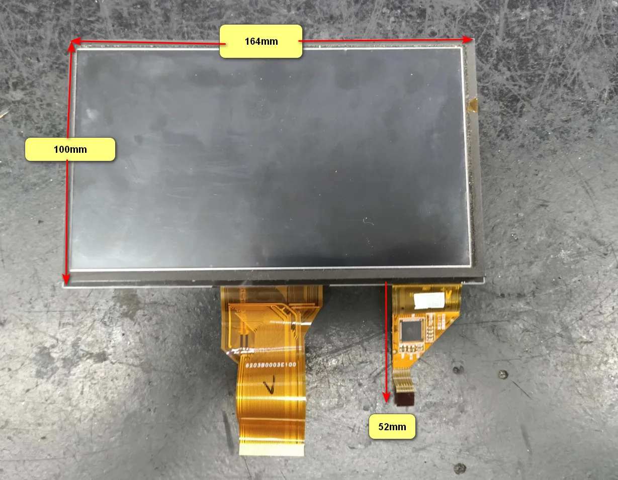 7 inch lcd with Touch Panel For Hyundai Tucson 2019 display Digitizer Assembly Replacement PC
