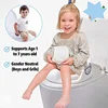 Baby Potty Training Toilet Seat with Soft Cushion Handles, Haute Collection, Double Anti-Slip Design and Splash Guard 2