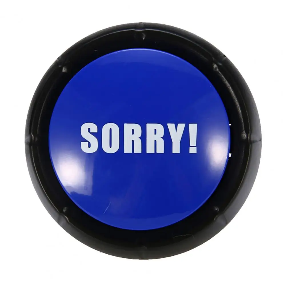 Funny Talking Button No Sorry Yes Sound Party Button Bullshit Maybe Toys Home Office Party Gag Funny Toy For new Vocal toys 5