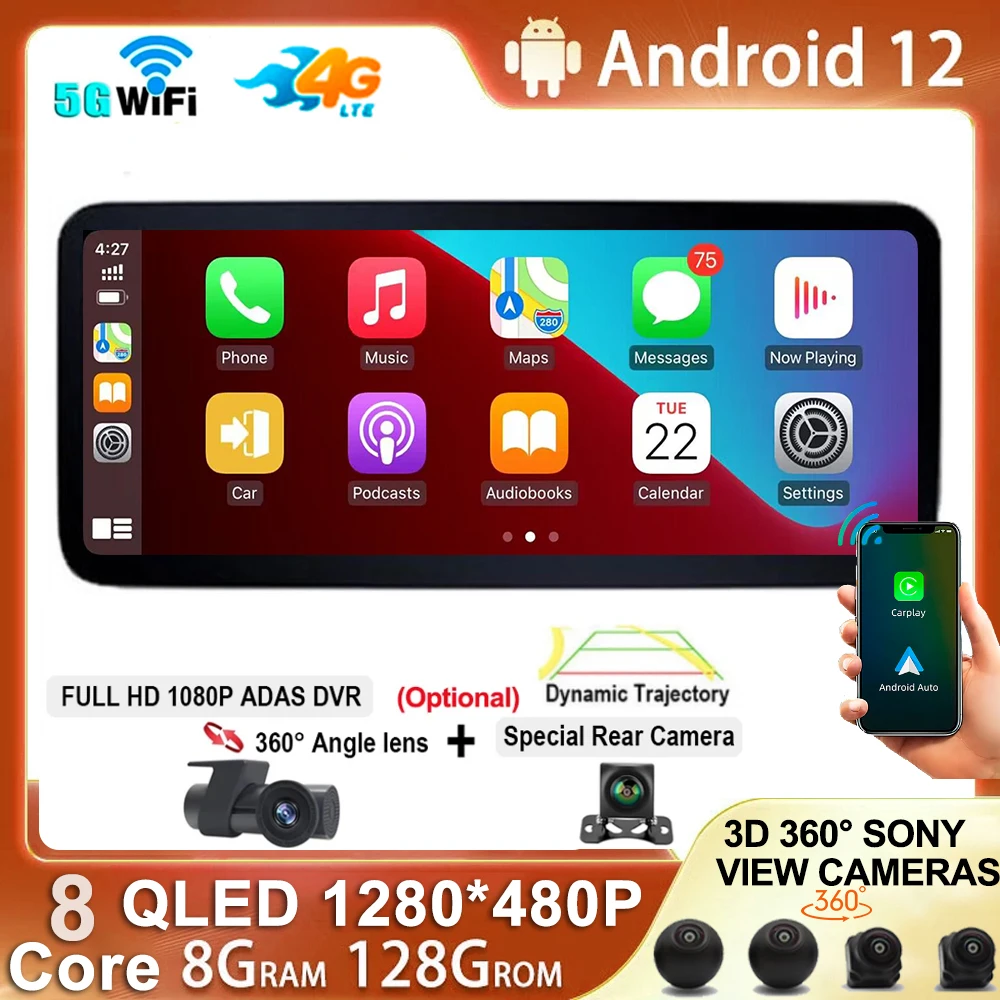 

Android Touch Screen 10.25 Inch For Benz C GLC W205 X253 W446 2015-2018 Car Accessories Carplay Monitor Multimedia Radio Player