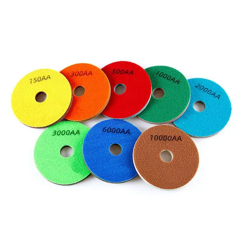 5678Inch8pcsDiamondSpongePolishingPadSandingBuffingWheel