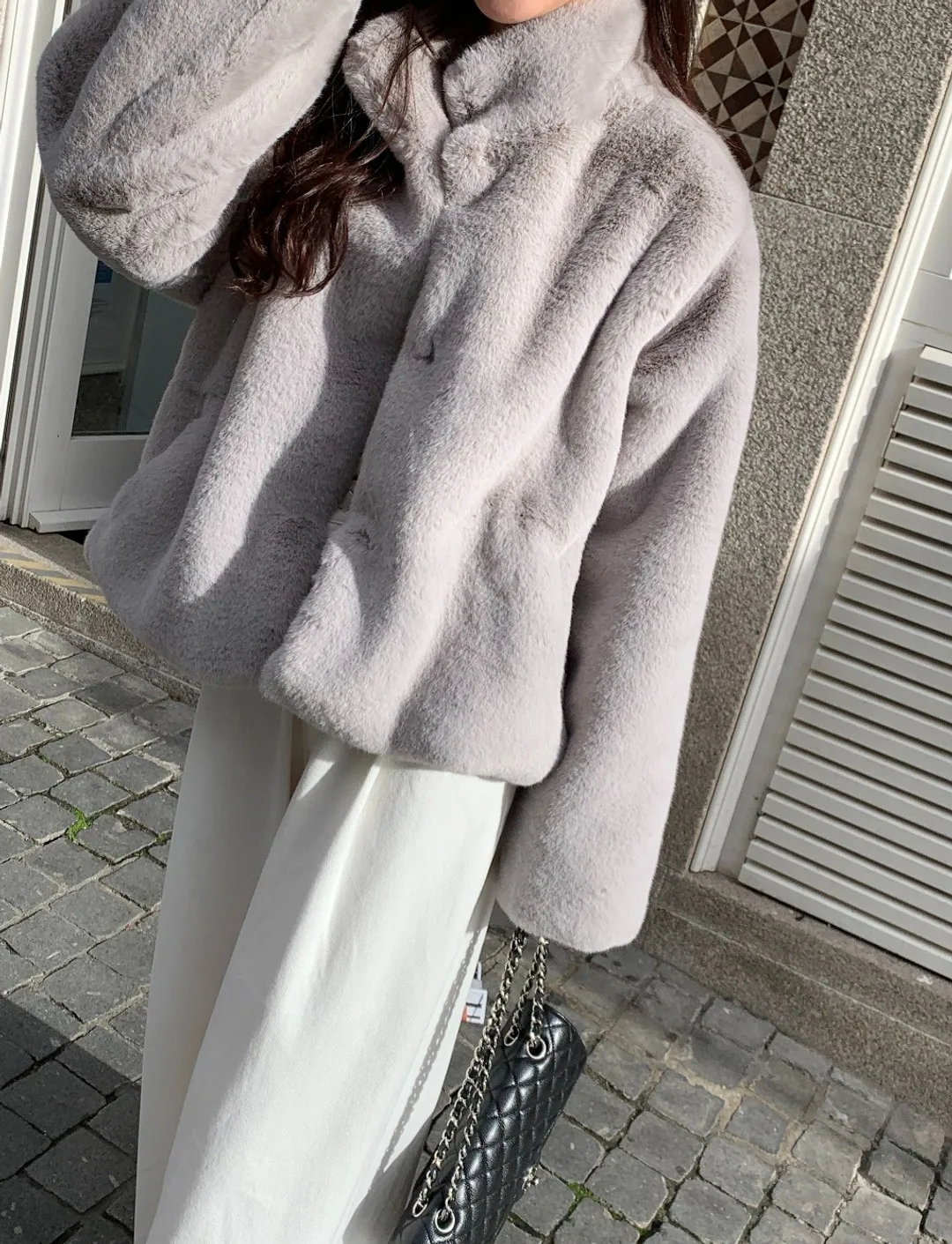 Thick Warm Winter Faux Fur Coat Korean Fashion Women Design Long Sleeves Turtle Neck New Arrivals Luxury Lady Coats