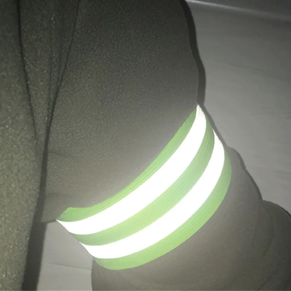 Reflective Band Strap Wristbands 2pcs reflective waistbands wristbands