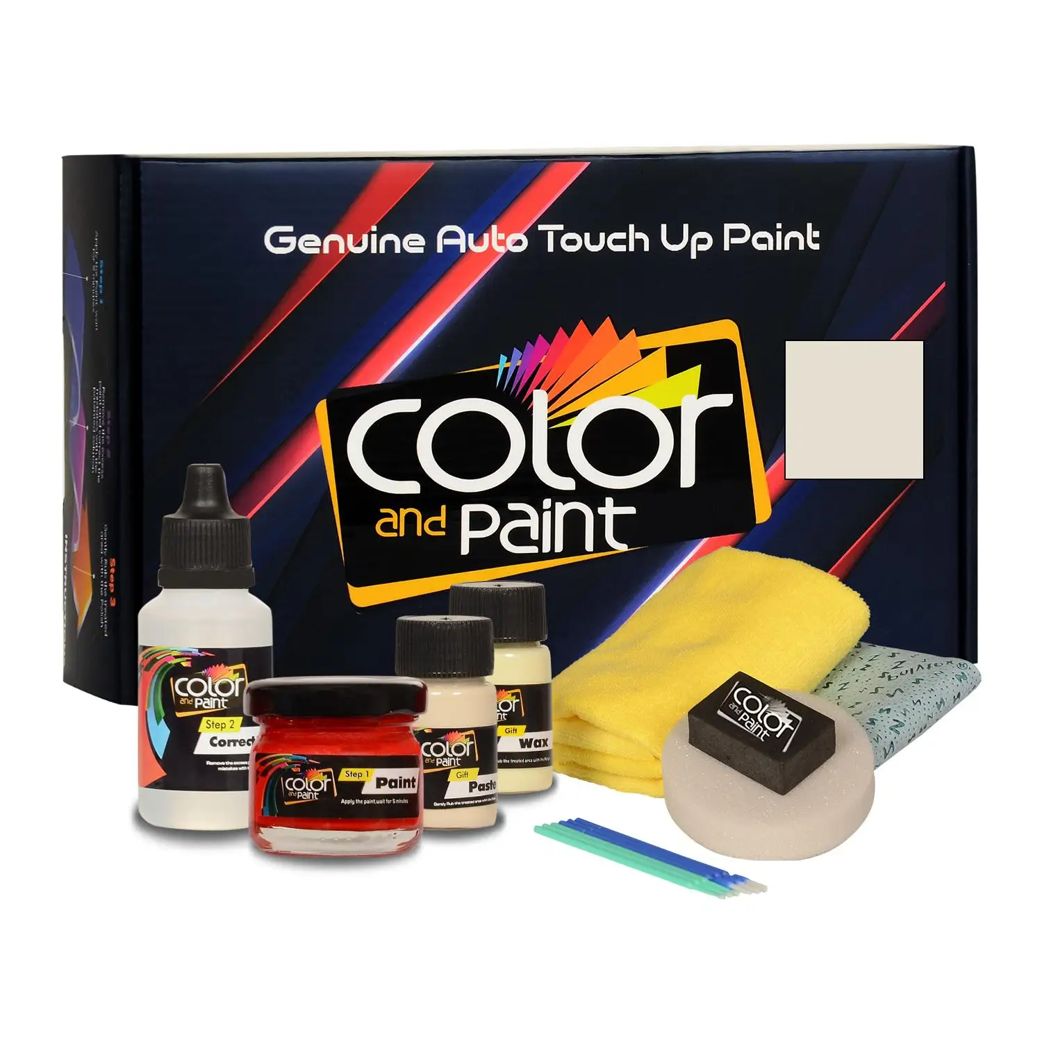 

Color and Paint compatible with Fiat Automotive Touch Up Paint - GARA WHITE - 268/A - Basic Care