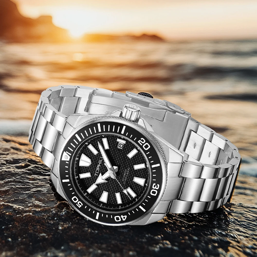 Diving Watch 43.5mm Sapphire Clocks 300M Waterproof Super Luminous NH35 Movement Automatic Mechanical for men mechanical watch diver watch