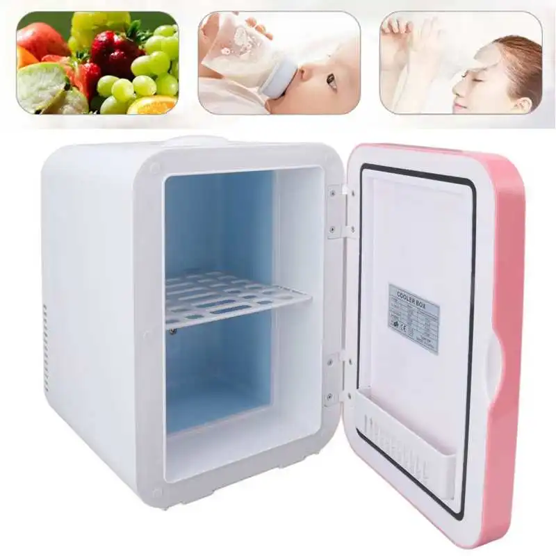 12/8/6L Mini Refrigerator Portable Cooler Warmer Electric Fridge Silent