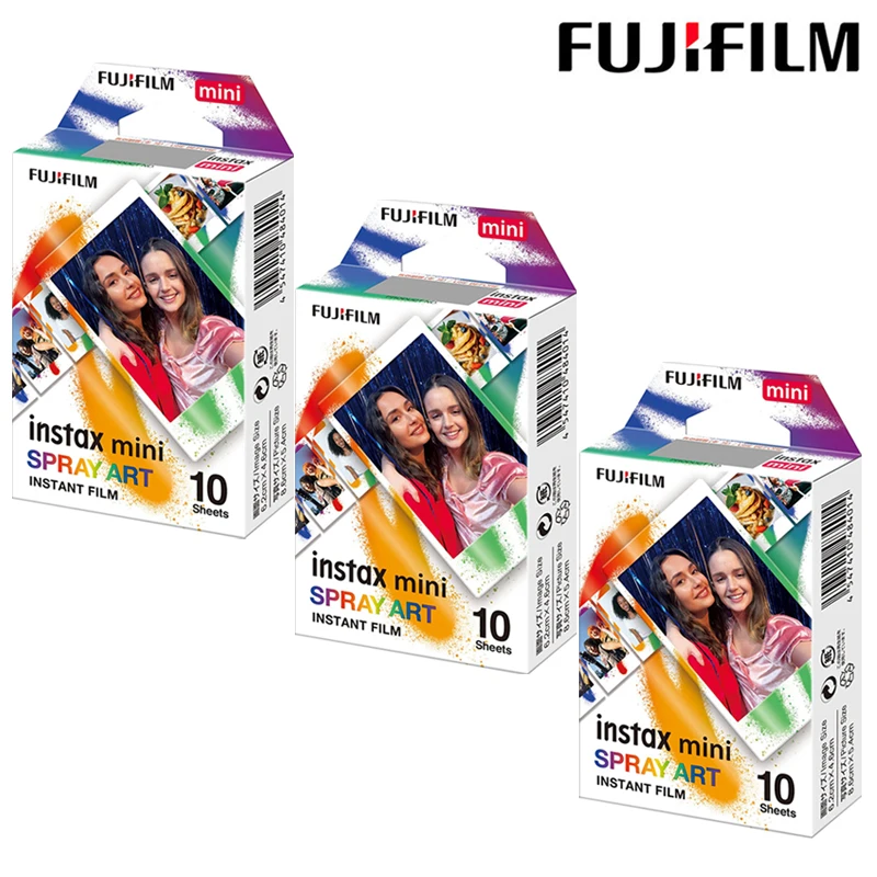 Nuovo Fujifilm Instax Mini Film Instax Mini 11 Spray Art Design Film Per Fuji Mini 11 8 9 7S 25 26 70 90 Fotocamera Istantanea Sp-1 Sp-2