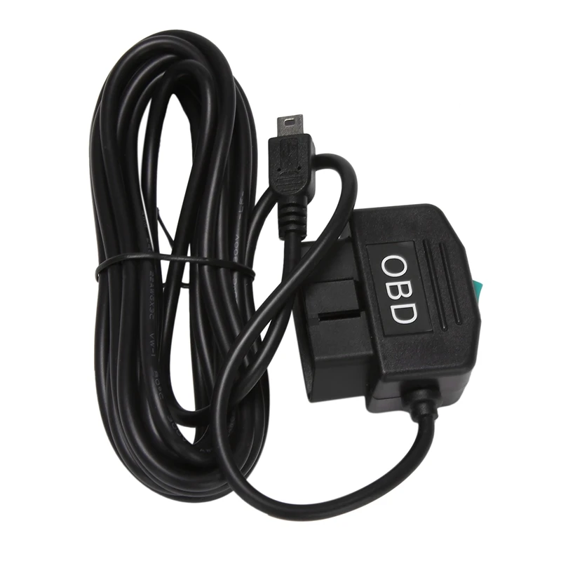 

Output 5V 3A USB Ports Car OBD Adapter Power Box 3.5 Meters Cable Switch Line For DVR Charging