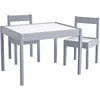 Hunter 3-Piece Kiddy Table & Chair Kids Set, Grey 2