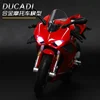1:12 Ducati V4S Panigale Racing Motorcycles Simulation Alloy Motorcycle Model With Sound and Light Collection Toy Car Kid Gift 1