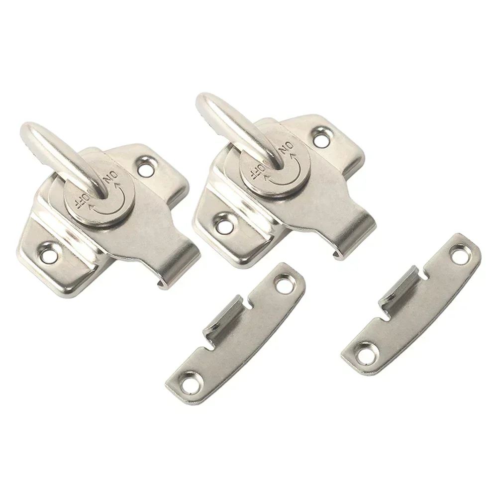 Door Lock Door Hasps 1/2 Pcs 180 Degree Latch Accessories Buckle Hasps Easy To Install Fasteners