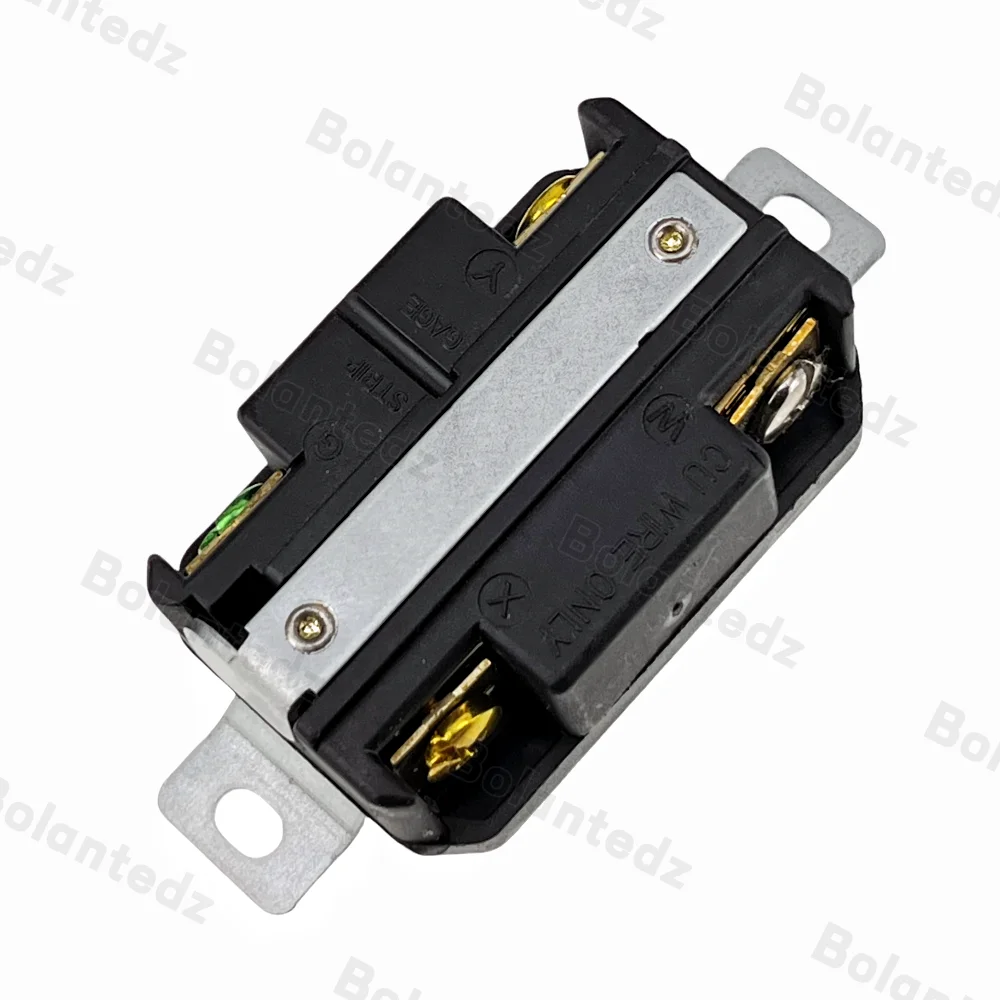 UL 20A 250V NEMA L14-20P L14-20R US Locked Receptacle Industry Plug Panel Socket America 4 Pole Wired Connector Plug Black