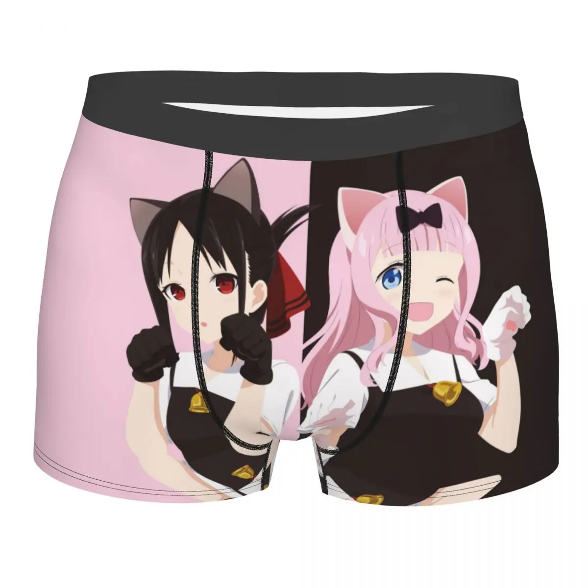 

Трусы Kaguya sama Love Is War Fujiwara Chika And Shinomiya Kaguya, мужские трусы, мужское нижнее белье, шорты с принтом, боксеры, трусы