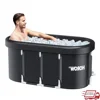 XL Large Oval Ice Bath Tub Athletes 100 Gallons Portable Cold Plunge Tub Recovery Water Therapy Foldable Insulated Durable Easy 1