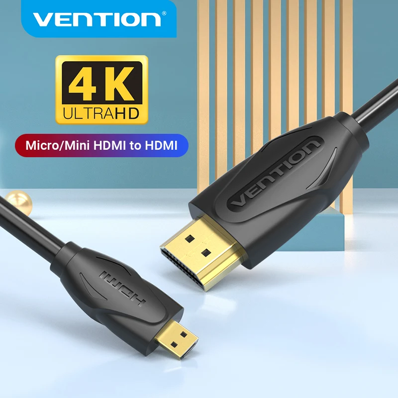 Ugreen Micro HDMI 4K/60Hz 3D Effect Micro Mini HDMI to HDMI Cable Male to  Male For GoPro Sony Projector 1m 1.5m 2m 3m Mini HDMI - Price history &  Review