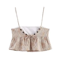 Women Two Pieces Pants Sets 2025 New Fashion Embroidery Crop Top + Trousers Women's Suit Casual 2 Piece Set Woman Outfits - Image 3