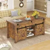 Lift Top Coffee Table, 4 in 1 Convertible Coffee Tables with Storage and Hidden Compartment for Living Room 6