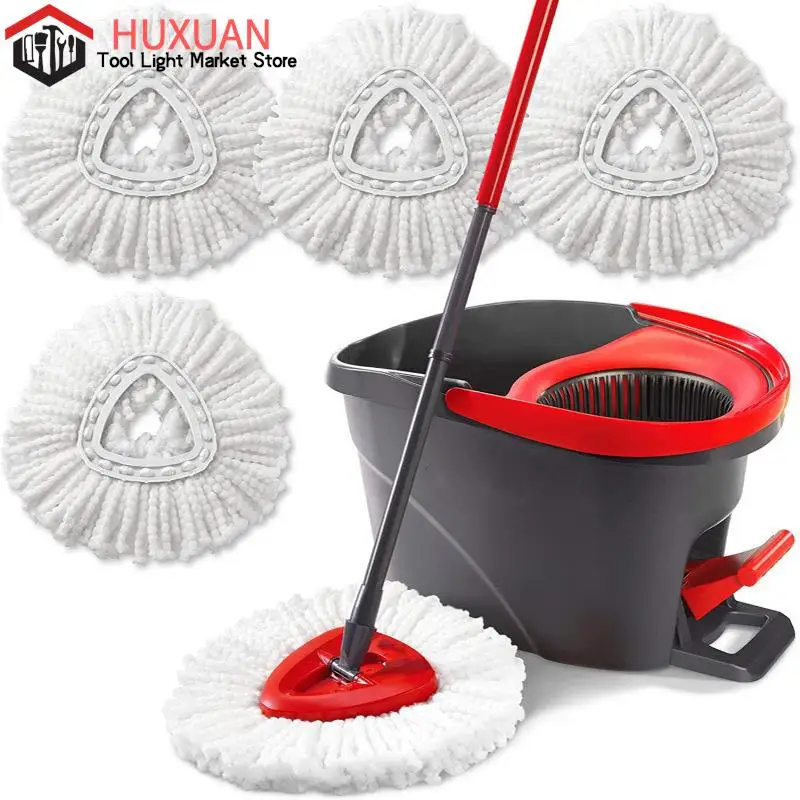1Pc Mop Head Sostituzione Mop In Microfibra Ricariche Spin Mop Sostituzione Asta Rotante Per Teste Mop Di Ricambio Vileda O-Cedar