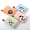1Pcs 25x25cm Cartoon Panda Jacquard Cotton Baby Children Face Towel Hand Washcloth Water Absorbent Soft 3