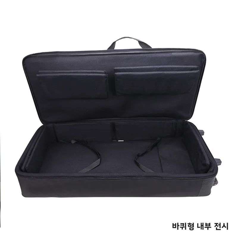 두꺼운 6키 전자 키보드 가방 (바퀴 포함) - 유에동 브랜드 전자 피아노용 악기 케이스