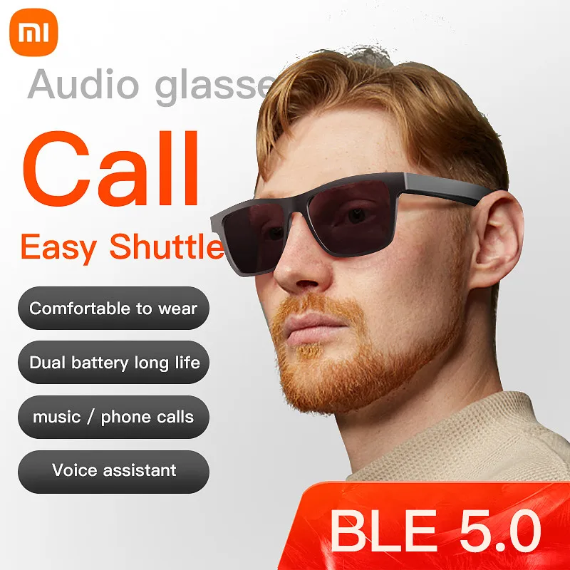 Xiaomi Smart Glasses Wireless Bluetooth 5.0 Sunglasses Outdoor Smart Sport Handsfree Calling