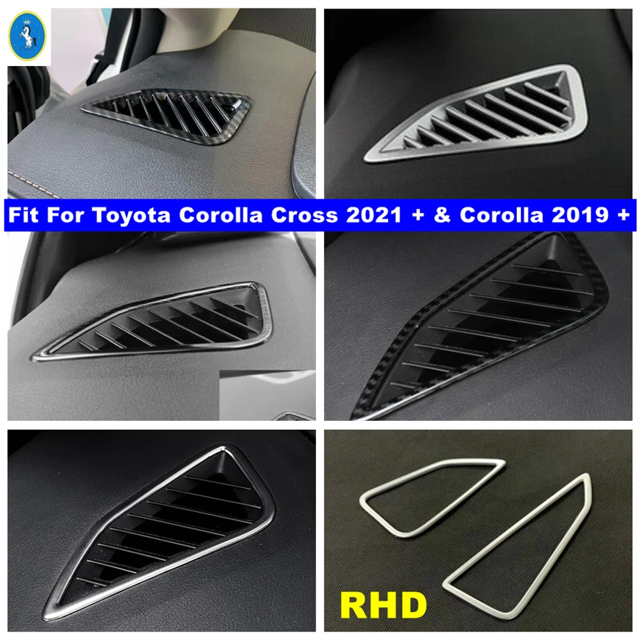 Rhd Cruscotto Lato Aria Condizionata Uscita Vent Decorazione Copertura Trim Per Toyota Corolla Cross 2021 - 2023 E Corolla 2019 - 2023