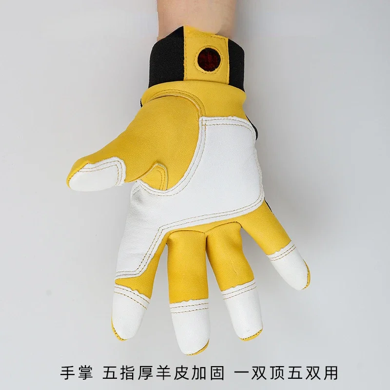 1 쌍 안전 작업 장갑 빌더 장갑 원예 장갑 경량 정비사 장갑 M/L/XL/XXL 용 양가죽 작업 장갑