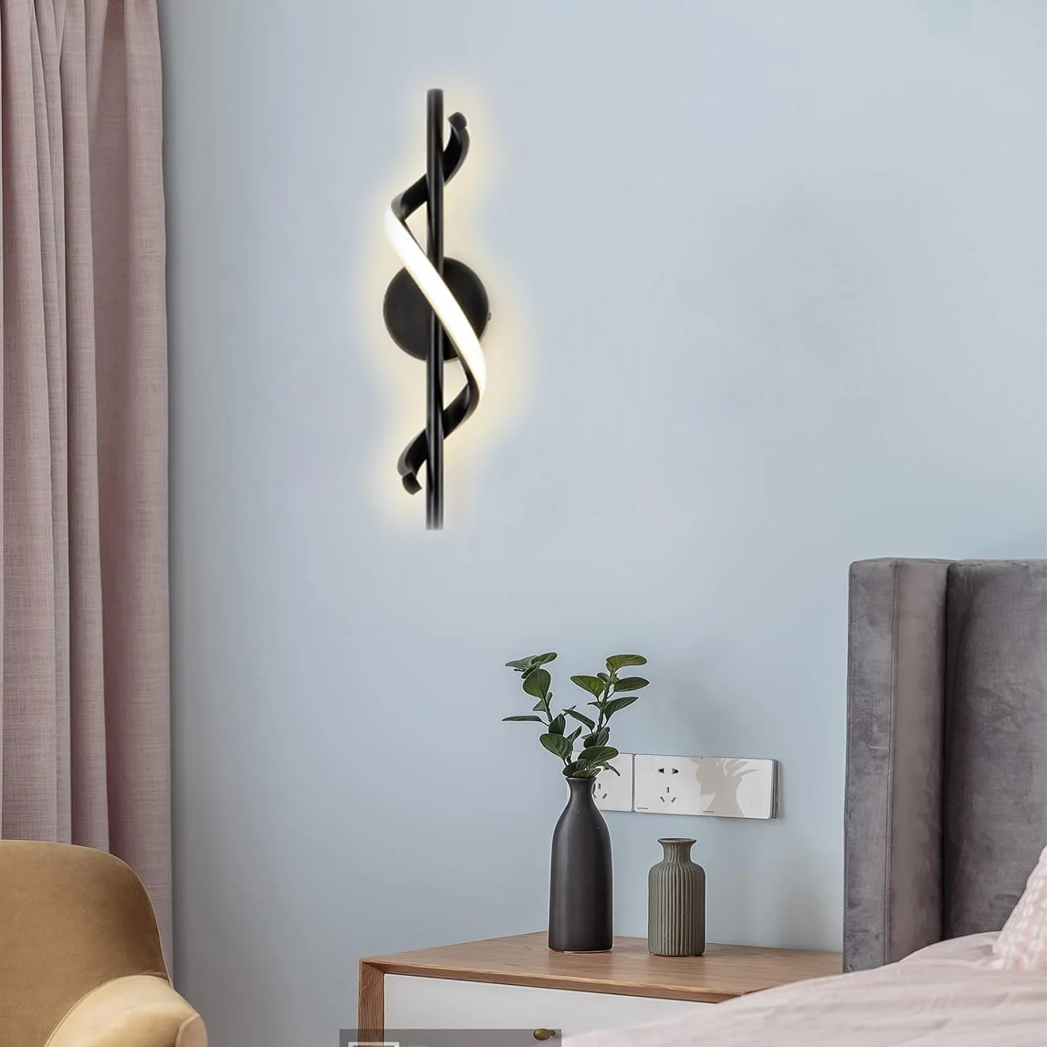 Modern LED Wall Lamp Living Room Dining Room Bedroom Bedside Indoor Creative Wall Decor Lights Decorative Sconce Lights