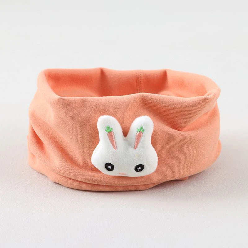 Children's Autumn and Winter Season Thickened Baby Cartoon Scarf Cover Windproof Warm Velvet for Boys and Girls Neck Cover